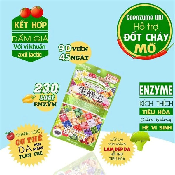 Viên uống rau củ Infinity - 90v - Japan - EXP 202606