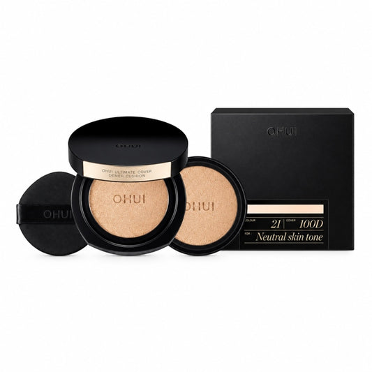OHUI - Cushion OHUI Đen Ultimate Cover Denier Cushion - Tông #21 - 1 hộp + 1 lõi refill - EXP 202905