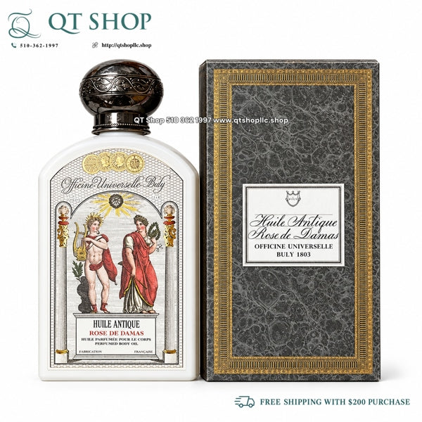 Body Oil Châu Âu - Officine Universelle Buly Huile Antique - Rose de Damas - 190ml