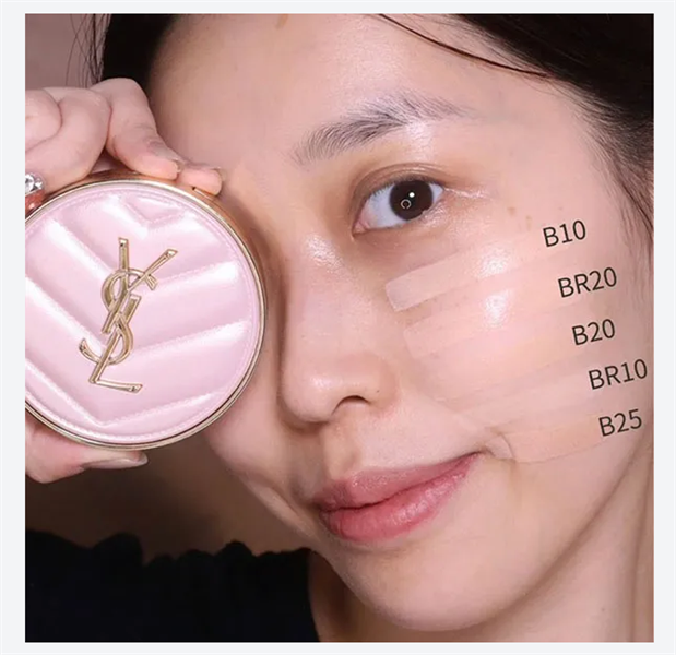 YSL - Touche Éclat Glow-Pact Cushion - #B20 Tông Tự Nhiên - 12g ( Vỏ Da Hồng)