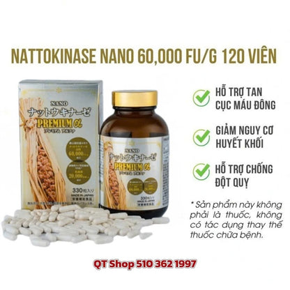 @ Viên Chống Đột quỵ Natto 60.000 FU - 330 Viên - Japan - EXP 202807