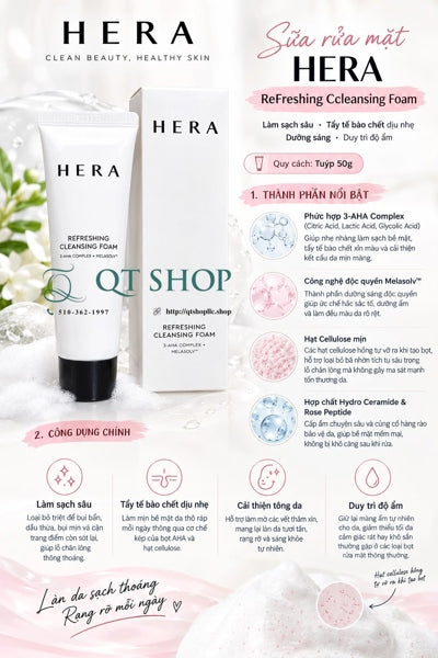 HERA - MINI SRM Refreshing Cleansing Foam 50ml - EXP 2028