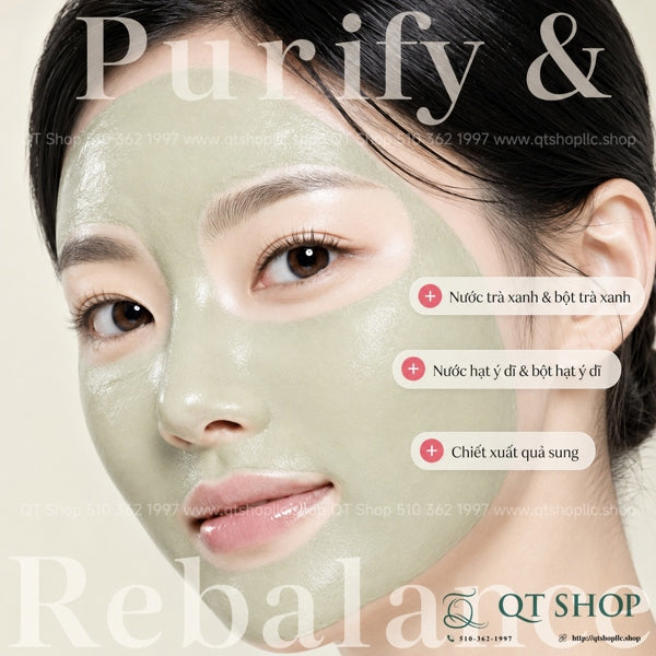 DOCLAB - Mask Thanh Lọc Aesthe Derma Purifying Mask - Mặt nạ Đất Sét Trà Xanh - 130 ml - EXP 202904