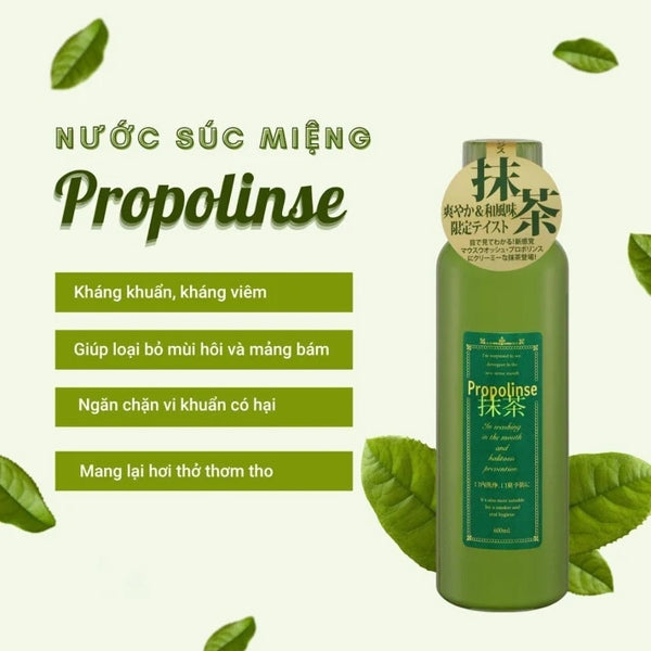 PROPOLINSE - Nước Súc Miệng Matcha Japan - 600ml