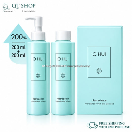 @OHUI - DDVS Gel Rửa Phụ Khoa - 200ml x 2 chai - EXP 20290419