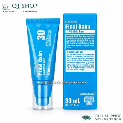Pharmesthetic - CONAPIDIL Final Balm 30 SPF 50+ PA+++ - KCN Đa Năng Bảo Vệ Phục Hồi 30ml - EXP 202806