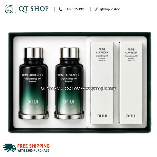 OHUI - Set Ohui Xanh Prime Advanced Original Energy 100 Ampoule SPECIAL SET 30 ml + 30 ml - 225$ - EXP 202905