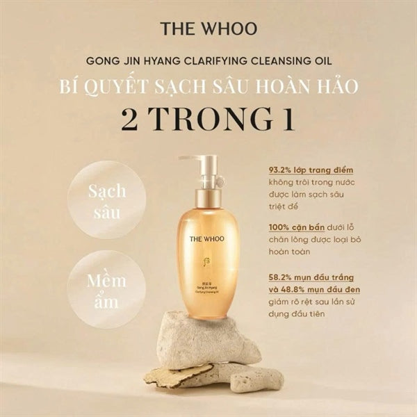 THE WHOO - Dầu Tẩy Trang Whoo Vàng Clarifying Cleansing Oil - 200ml