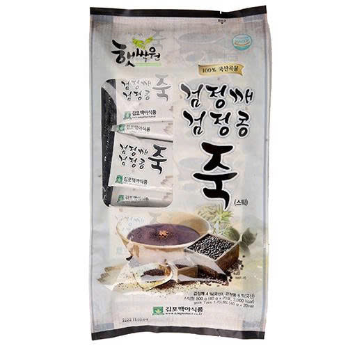 Cháo mè đen và đậu đen Haetsalwon - Bịch 20 gói x 40g - EXP 202710