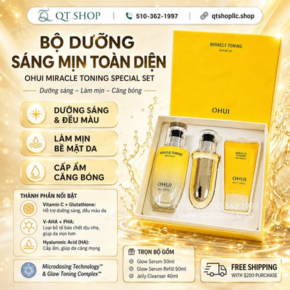 OHUI - Set Tinh Chất Ohui Vàng Miracle Toning - EXP 202906