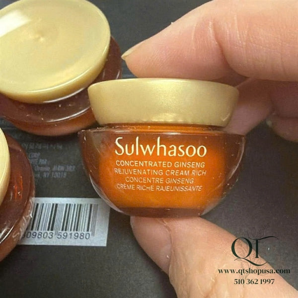 SULWHASOO - COMBO 5 Hũ Mini Kem Sâm Rejuvenating Cream Rich - 5ml x 5