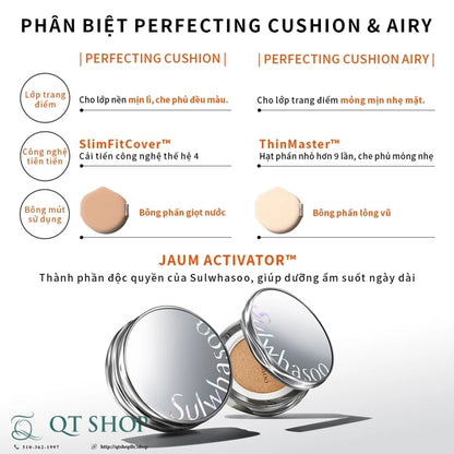 SULWHASOO - Mini Perfecting Cushion Airy 5g - Tông #21