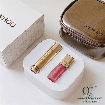 THE WHOO - Son Dưỡng Whoo Red Wine - tặng bóp màu Xám - EXP 202901