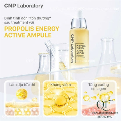 CNP - Set Serum Keo Ong Laboratory Propolis Energy Ampule - Hộp màu Hồng - 30mlx2 - EXP 2028