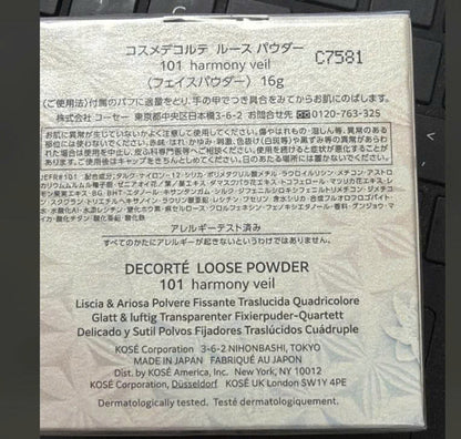 DECORTE - Phấn Phủ Loose Powder - Tone #101 Harmony Veil - 16g