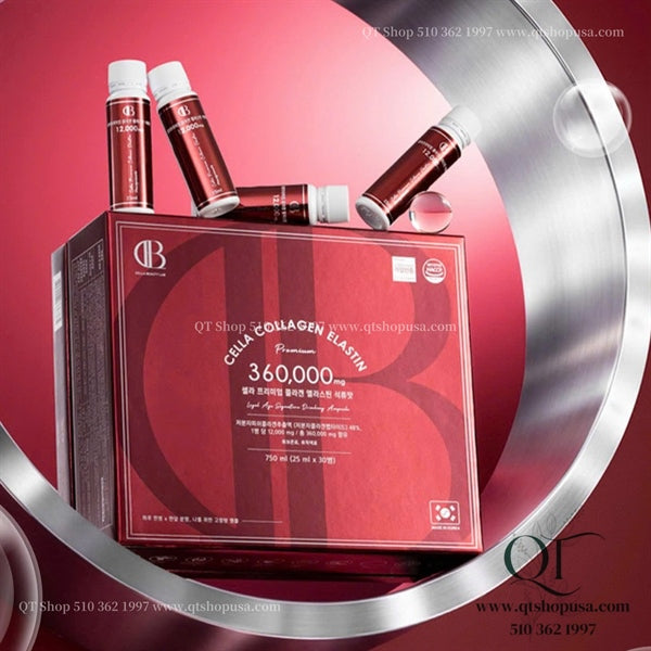 CELLA - Collagen Premium 360.000mg - Vị Lựu - 30 lọ x 25ml - EXP 202810