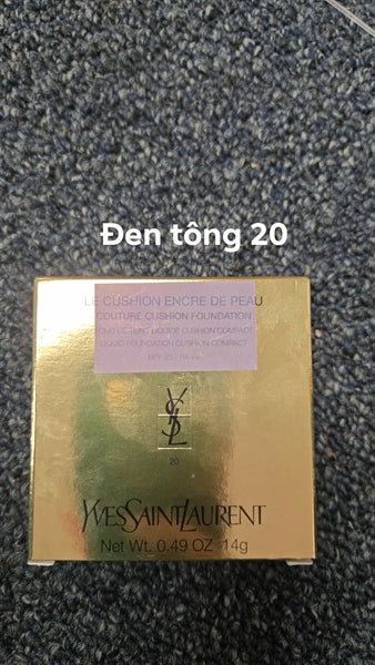 YSL - Le Cushion Encre De Peau Couture Cushion Foundation #20 Tông Tự Nhiên - 14g ( Vỏ Màu Đen)