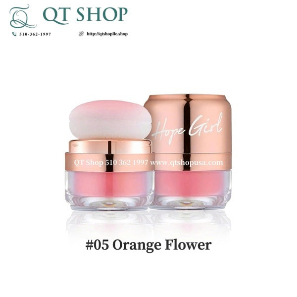 HOPEGIRL - Phấn Má Hồng 3D Powder Blusher - Màu #05 Orange Flower - EXP 20271110