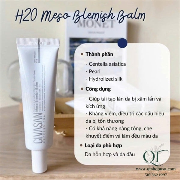Civasan - Kem Dưỡng Phục Hồi Meso - Da Dầu- 35ml - EXP20271031