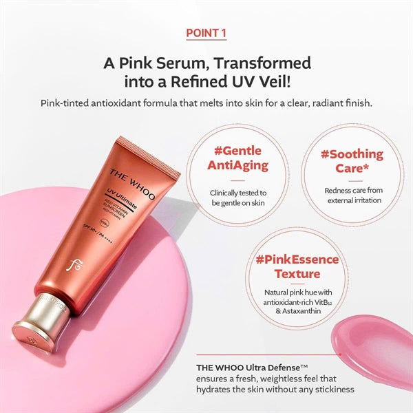 THE WHOO - Set KCN Whoo Đỏ UV Red Vitamin Sunscreen - 75ml - EXP 202806