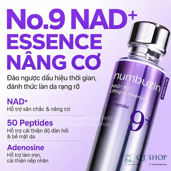 NUMBUZIN - Tinh Chất No.9 NAD+ BIO Lifting-sil Essence - 50ml - EXP 202906