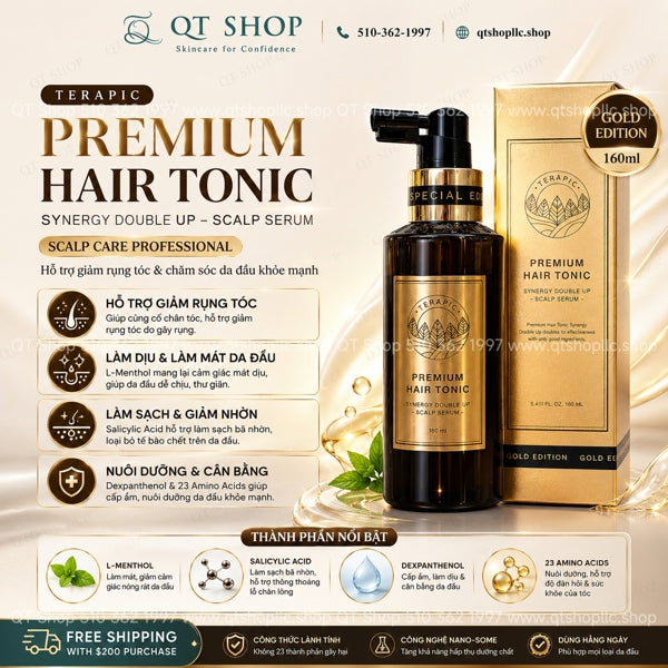 TERAPIC - Xịt Dưỡng Tóc Premium Hair Tonic - 160ml - EXP 202901