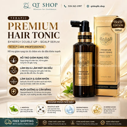 TERAPIC - Xịt Dưỡng Tóc Premium Hair Tonic - 160ml - EXP 202901