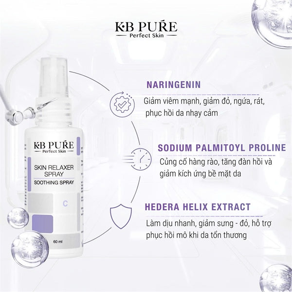 KB Pure - Skin Relaxer Spray 60ml - Phục Hồi - Dịu Da Khẩn Cấp - 63$