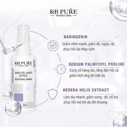 KB Pure - Skin Relaxer Spray 60ml - Phục Hồi - Dịu Da Khẩn Cấp - 63$