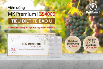 Viên Uống Trường Thọ MK Premium IGS4000 - 30 viên - EXP 202701