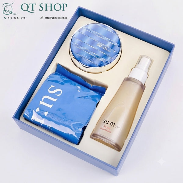 SUM37 - Phấn Cushion Sum Xanh - Tông #23 NATURE- 1 Hộp tặng Nước Thần - EXP 202806
