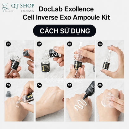 DOCLAB - Exollence Cell Inverse Exo Ampoule Kit - Tế Bào Gốc TBG Human - 4 ống tặng Kem 20g - EXP 20261120