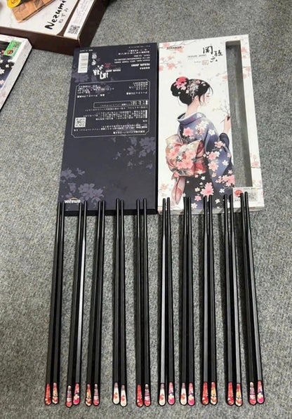 Set 10 Đôi Đũa Kháng Khuẩn Nezumi Japan