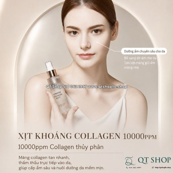 Set Mask Collagen Film 7ea + Mist SANARAE
