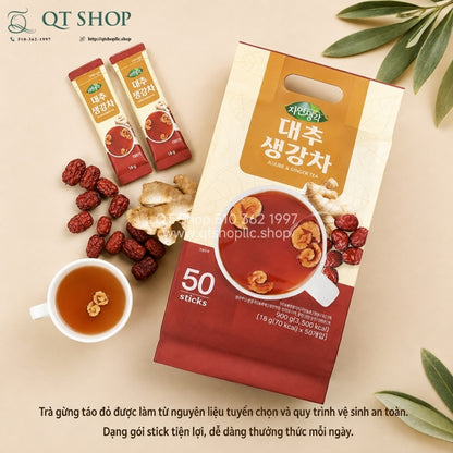 Trà Gừng Táo Đỏ HQ - 50 gói - EXP 20280119