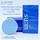 SUM37 - Cushion Sum Xanh Tông #21 - Water-full Mesh Cushion Glow 01 Light Beige - 13g + 1 lõi refill 13g - EXP 202903