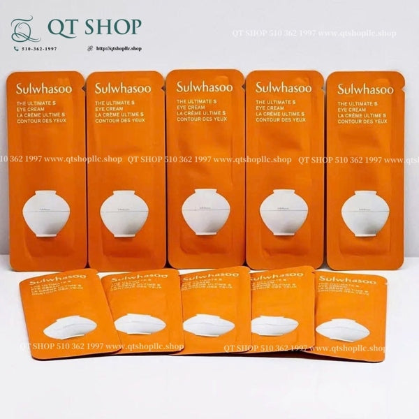 SULWHASOO - Sample Kem Mắt Thông Đỏ Mới - 12 gói x 1ml - EXP 202711