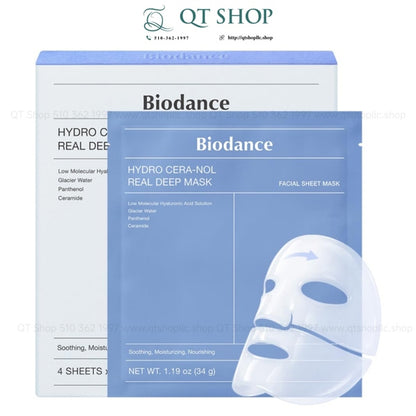 BIODANCE - Mặt Nạ Thạch HYDRO CERA-NOL REAL DEEP MASK - 4ea - XANH DƯƠNG