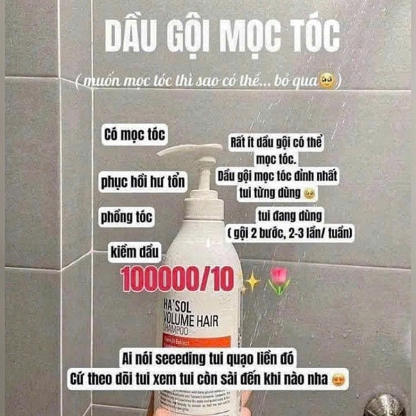 HA'SOL - Dầu gội Anagen Scalp Shampoo - 500g - EXP 202811
