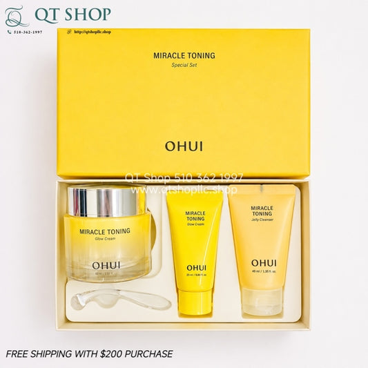 OHUI - Set Kem Ohui Vàng 60ml Miracle Toning - EXP 202906