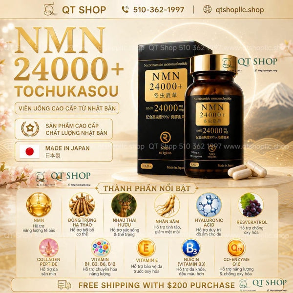 REIPERFECT - Viên Uống NMN 24000 Japan - 90 viên - EXP 202810