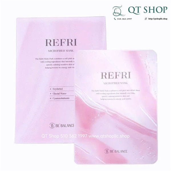 BEBALANCE - REFRI MICRO FIBER MASK - MÀU HỒNG - 10ea