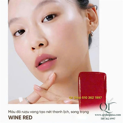 THE WHOO - Son Dưỡng Whoo Red Wine - tặng bóp màu Xám - EXP 202901