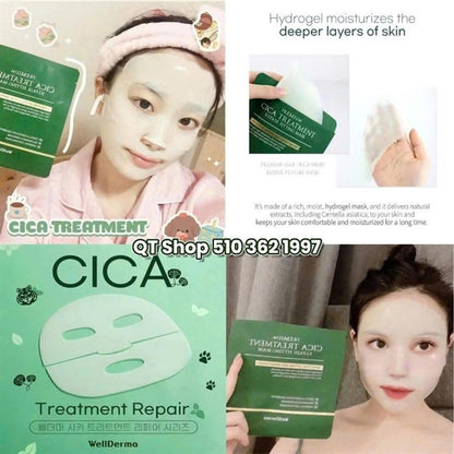 Mask Thạch Cica Rau Má Wellderma - 4ea - EXP 202805