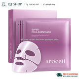 AROCELL - Mặt Nạ Super Collagen Mask - TÍM - 4ea - EXP 202710