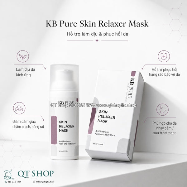 KB Pure - Skin Relaxer Mask 50ml - Kem Mặt nạ phục hồi & làm dịu da khẩn cấp