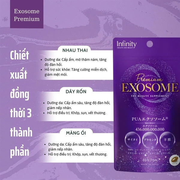 Viên Uống Nhau Thai Exosome Premium - 20 ngày uống - EXP 202804