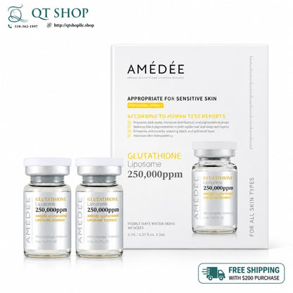 AMEDEE - Tinh Chất Trắng Da Gluthathione Liposome 250,000 - Set 2 ống x 5ml - EXP 20280506