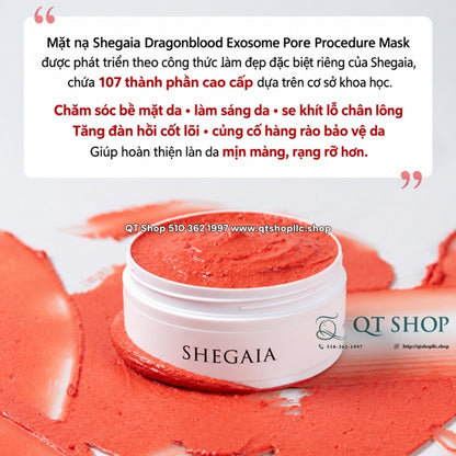 @ SHEGAIA - Mặt Nạ Huyết Rồng Dragonblood Exosome Pore Procedure Mask - 150g