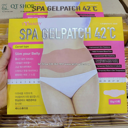 TTMARY- Dán Bụng Spa Gel Patch 42°C (Không có lỗ rốn) - 5ea MỚI